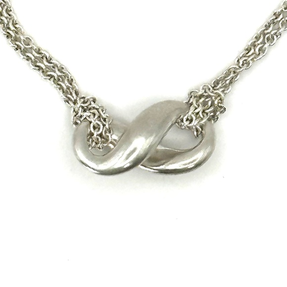 Tiffany & Co Sterling Silver Infinity Pendant Necklace - Picture 4 of 7